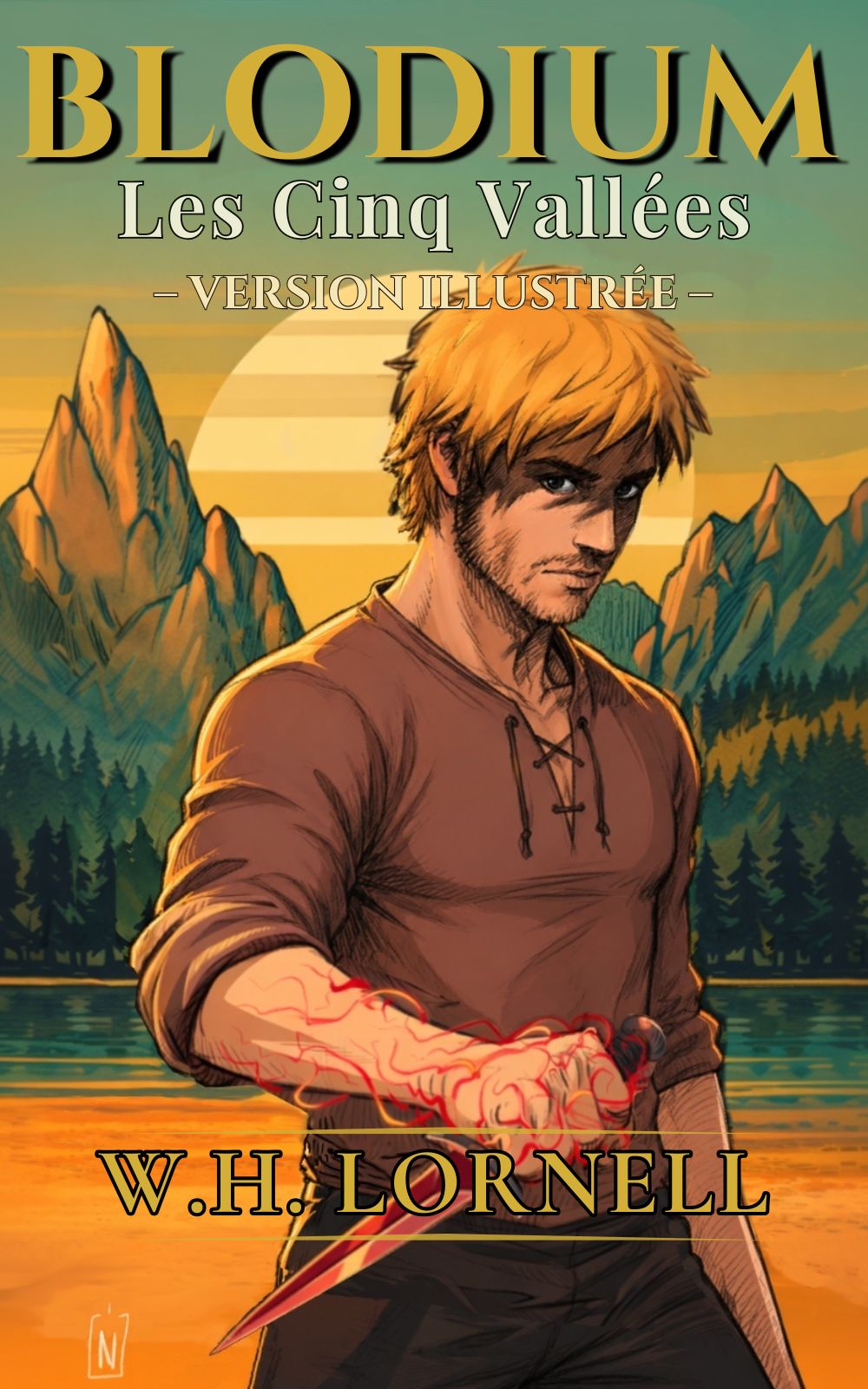 Couverture de la version illustrée du tome 1 de Blodium